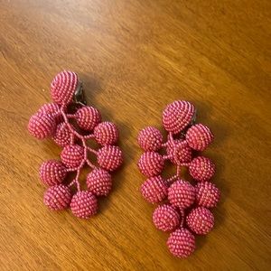 Sachin & Babi coconut earrings in fuchsia